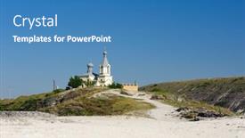  Presentation with old - PPT theme featuring view-of-old-orhei-historical background and a teal colored foreground