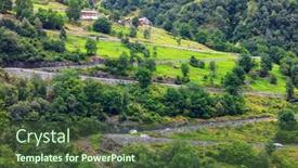  Presentation with eagle - PPT layouts consisting of view-of-ornesvingen-eagle-road background and a tawny brown colored foreground