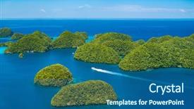  Presentation with pacific islands - Cool new presentation with view of palau tropical island backdrop and a  colored foreground
