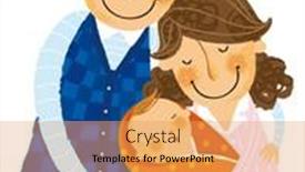  Presentation with parents - Presentation design with view-of-parents-is-holding background and a yellow colored foreground