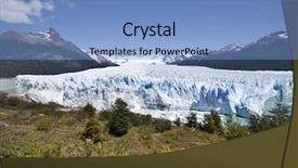  Presentation with glacier - Amazing slide deck having view of perito moreno glacier backdrop and a teal colored foreground