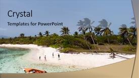  Presentation with islam for kids - PPT theme consisting of view of petit tabac tropical background and a light blue colored foreground