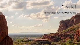  Presentation with tempe - Colorful PPT theme enhanced with view of phoenix and tempe backdrop and a soft green colored foreground