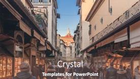  Presentation with italy car - Slide set having view-of-ponte-vecchio-florence background and a tawny brown colored foreground