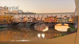  Presentation with italy - Slide deck consisting of view-of-ponte-vecchio-florence background and a lemonade colored foreground