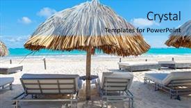  Presentation with republic dominican - Beautiful presentation theme featuring view of punta cana beach backdrop and a light blue colored foreground