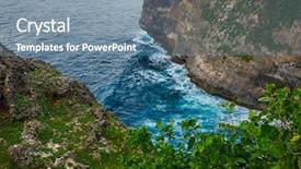  Presentation with pura - Audience pleasing slides consisting of view of pura uluwatu temple backdrop and a seafoam green colored foreground