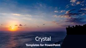  Presentation with bali temple - Colorful slide deck enhanced with view of pura uluwatu temple backdrop and a  colored foreground