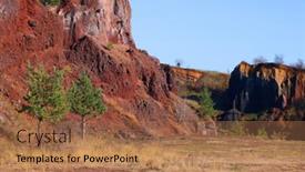  Presentation with brasov - Slides enhanced with view-of-racos-volcanic-crater background and a coral colored foreground