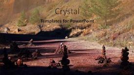  Presentation with brasov - Slide set featuring view-of-racos-volcanic-crater background and a coral colored foreground