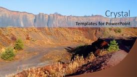  Presentation with brasov - PPT theme enhanced with view-of-racos-volcanic-crater background and a light blue colored foreground