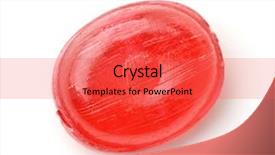  Presentation with candy - PPT layouts consisting of top view of red hard background and a red colored foreground