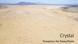  Presentation with mountain view california - Audience pleasing slides consisting of view of remote california desert backdrop and a lemonade colored foreground