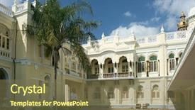  Presentation with city india - Amazing slide deck having view of residential museum in the mysore palace in mysore city karnataka india backdrop and a violet colored foreground