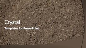  Presentation with compost - Slide set consisting of view of rich healthy compost background and a tawny brown colored foreground