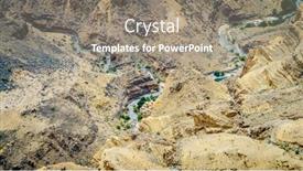  Presentation with bed - Amazing presentation design having view-of-river-bed backdrop and a gray colored foreground