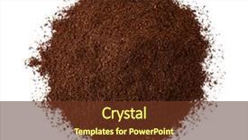  Presentation with coffee - Beautiful presentation design featuring view of roast ground coffee backdrop and a tawny brown colored foreground