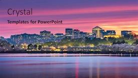  Presentation with virginia - Colorful PPT layouts enhanced with view-of-rosslyn-arlington-virginia backdrop and a coral colored foreground