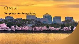  Presentation with virginia - Slides having view-of-rosslyn-arlington-virginia background and a yellow colored foreground