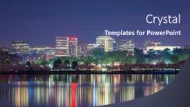  Presentation with virginia - Slide deck featuring view-of-rosslyn-arlington-virginia background and a ocean colored foreground