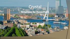  Presentation with erasmus - Colorful PPT theme enhanced with view of rotterdam city backdrop and a light blue colored foreground