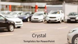  Presentation with japanese new year above view - Colorful PPT layouts enhanced with view of row new car backdrop and a lemonade colored foreground