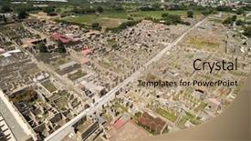  Presentation with italy history - Audience pleasing PPT theme consisting of view of ruins of pompeii backdrop and a coral colored foreground