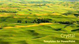  Presentation with wheat - Slide set with view-of-sprawling-wheat-fields background and a tawny brown colored foreground