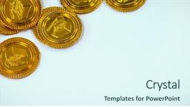  Presentation with white gold - Presentation theme consisting of view of st patricks day background and a sky blue colored foreground