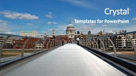  Presentation with millennium - Amazing presentation theme having view of st paul cathedral backdrop and a  colored foreground