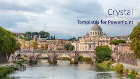  Presentation with vatican - PPT layouts featuring view-of-st-peter-s background and a sky blue colored foreground