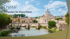  Presentation with vatican - PPT layouts consisting of view-of-st-peter-s background and a light blue colored foreground