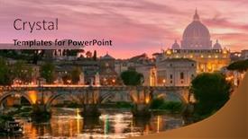  Presentation with vatican - Slide deck enhanced with view-of-st-peter-s background and a coral colored foreground