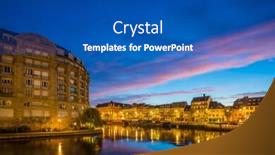  Presentation with france - PPT theme enhanced with view-of-strasbourg-france background and a ocean colored foreground