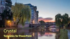  Presentation with france - Slide deck enhanced with view-of-strasbourg-france background and a tawny brown colored foreground