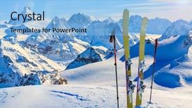  Presentation with dens in dent - Beautiful slide deck featuring view of swiss famous moutain backdrop and a light blue colored foreground