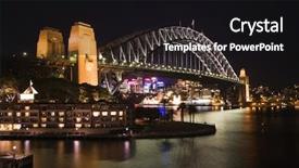  Presentation with sydney - Amazing presentation theme having view of sydney harbour bridge backdrop and a black colored foreground