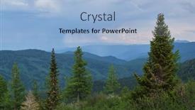  Presentation with taiga forest - Presentation design having view-of-taiga-forest background and a  colored foreground