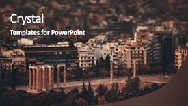  Presentation with zeus - Beautiful slide deck featuring view of temple of zeus backdrop and a dark gray colored foreground