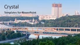  Presentation with sparrow - Slide deck with made from red gummy bear background and a lemonade colored foreground