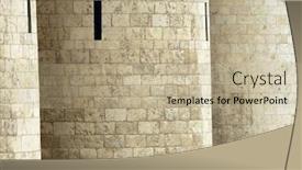  Presentation with spain - Slide deck featuring view of the aljaferia palace in saragossa aragon spain background and a mint green colored foreground