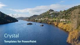  Presentation with castle - PPT layouts having view-of-the-belver-castle background and a ocean colored foreground