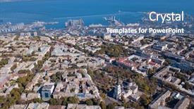  Presentation with black sea - Slide set featuring view of the black sea background and a teal colored foreground