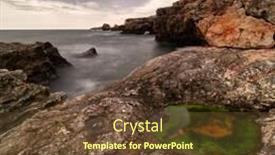  Presentation with black-sea - Presentation consisting of view-of-the-black-sea background and a tawny brown colored foreground