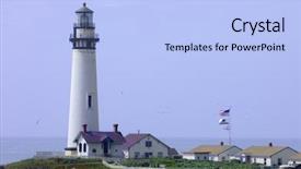  Presentation with coast guard - PPT theme featuring view of the coast guard background and a light blue colored foreground