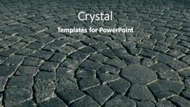  Presentation with city street - Slide deck with view-of-the-cobblestone-street background and a dark gray colored foreground