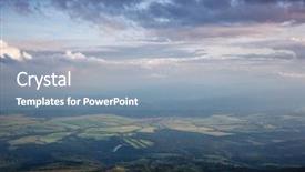  Presentation with climate change dramatic - Cool new presentation with view of the dark overcast backdrop and a light blue colored foreground