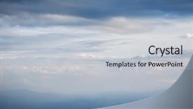  Presentation with climate change dramatic - PPT theme having view of the dark overcast background and a light gray colored foreground