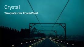  Presentation with weather - Presentation consisting of view-of-the-dom-luis background and a ocean colored foreground