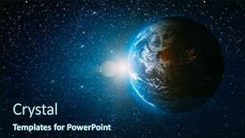  Presentation with nasa - Colorful PPT theme enhanced with view-of-the-earth backdrop and a navy blue colored foreground